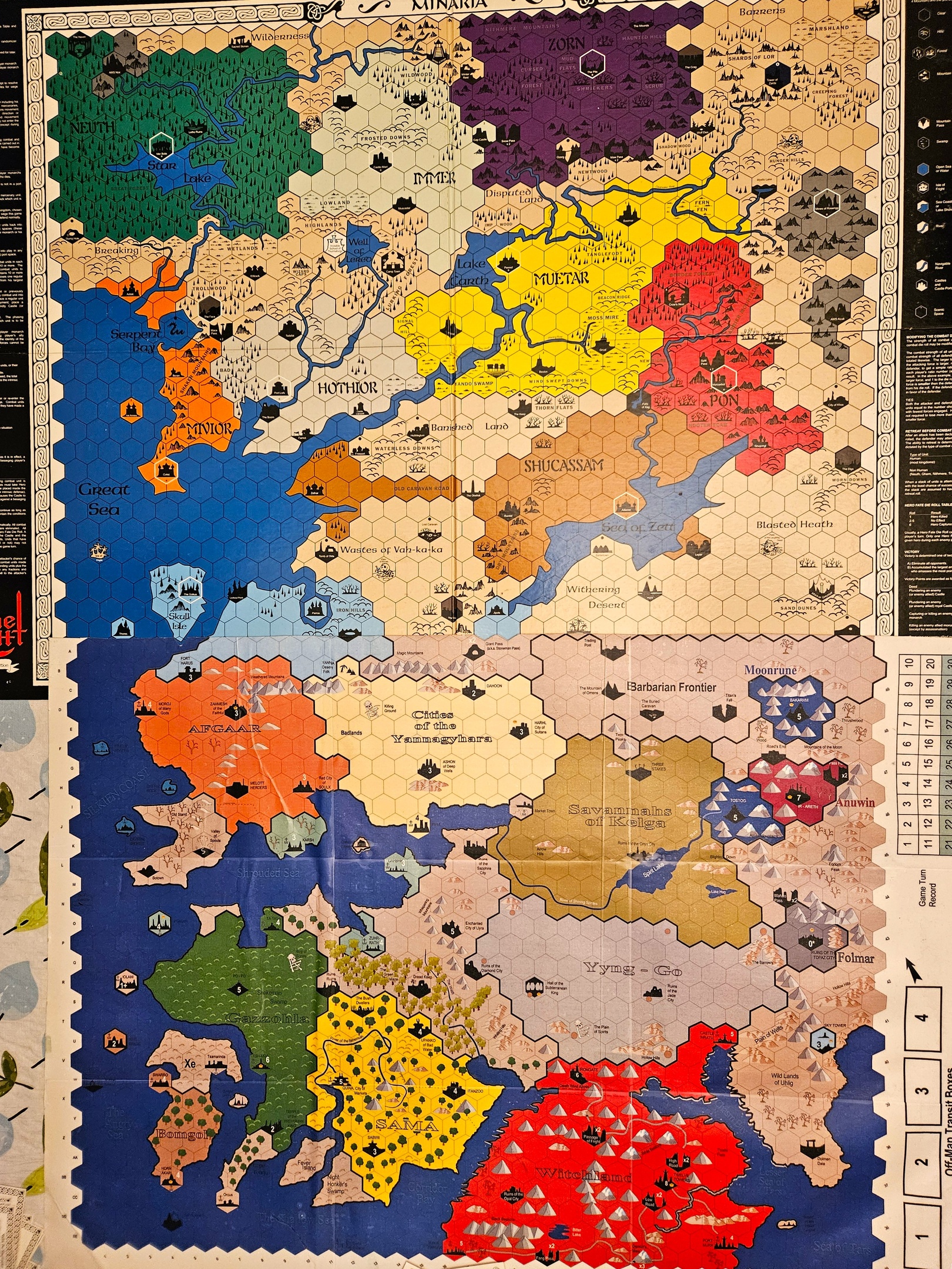 Minaria 25th anniversary map